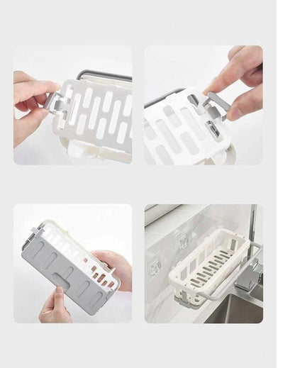 Retractable Sponge Storage Hanging Rack