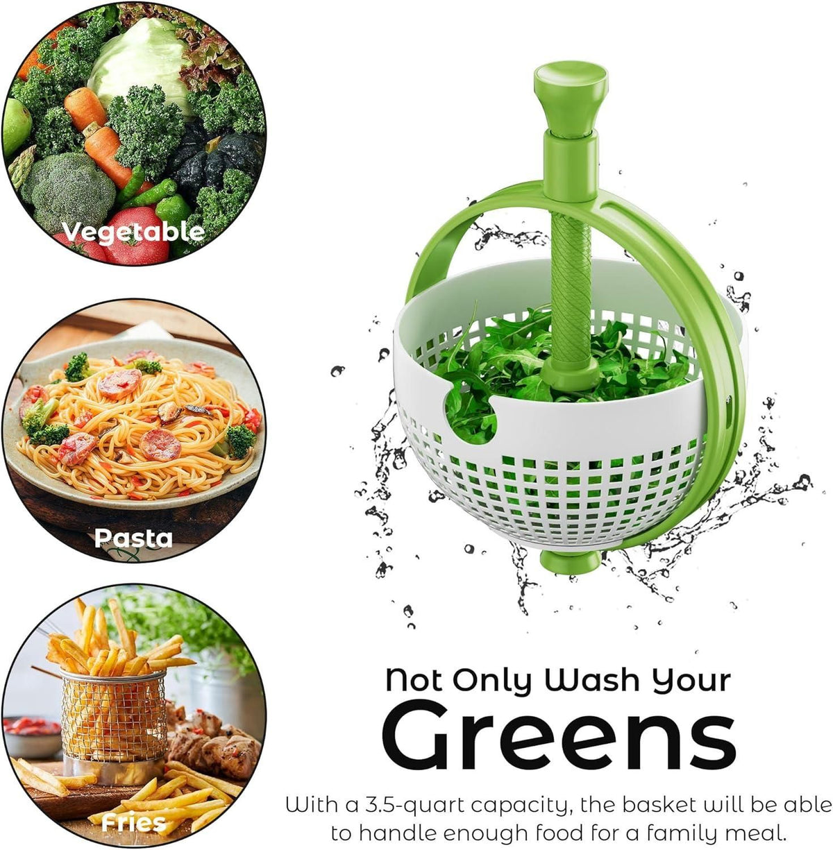 Spinning and Straining Colander