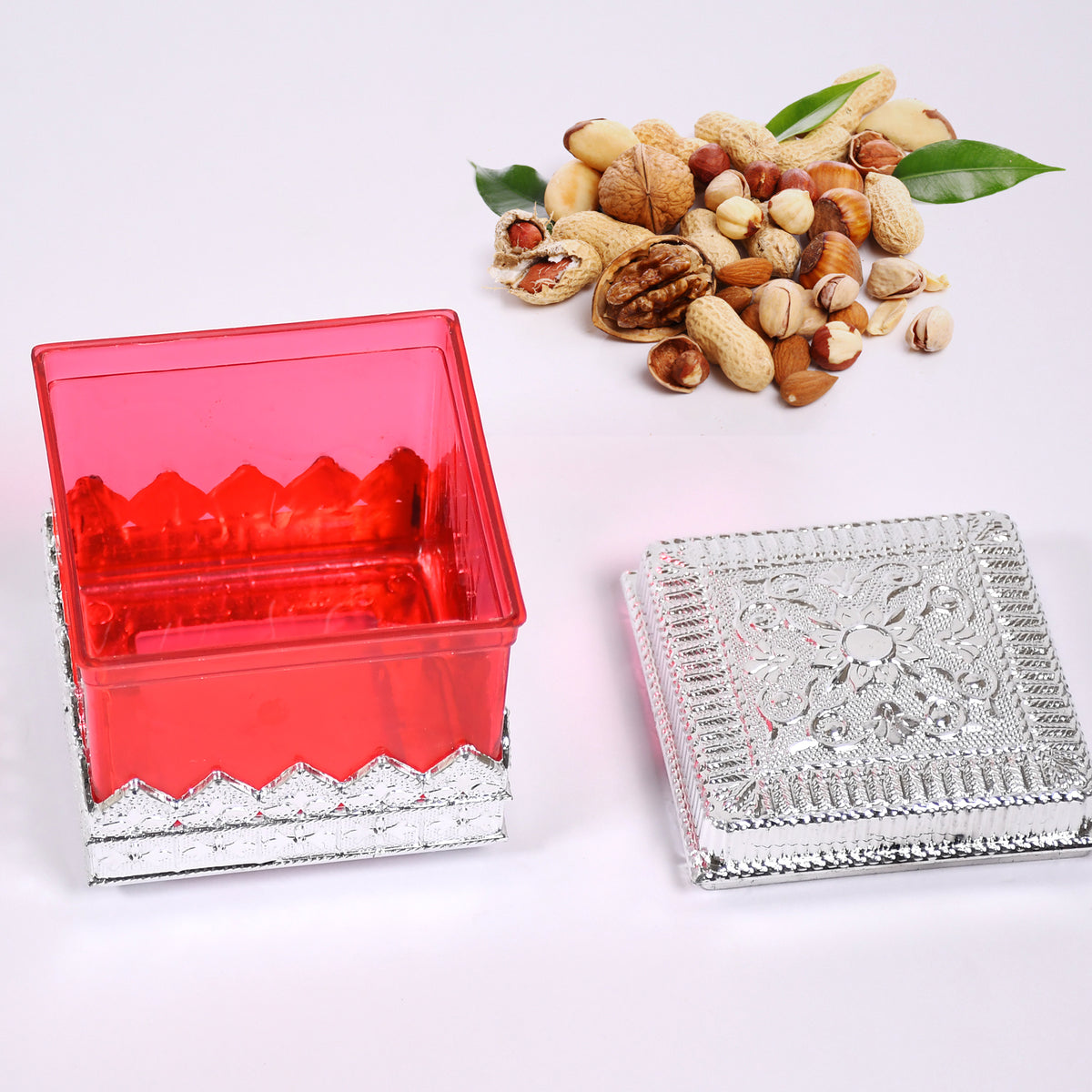7129 Ruby Dryfruit Storage Container  Attractive Design Box For Home  Gifting  Kitchen Use