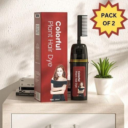 Revitalize Your Hair with Colorful Plant Hair Dye 100ml Comb Shampoo