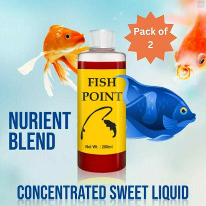 FISH POINT NATURAL BAIT FOR FISH 200ML (Pack of 2)