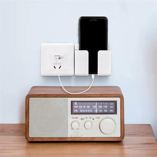 Wall Mounted Mobile Holder With Adhesive Strips& Charging Holder (Pack of 4)