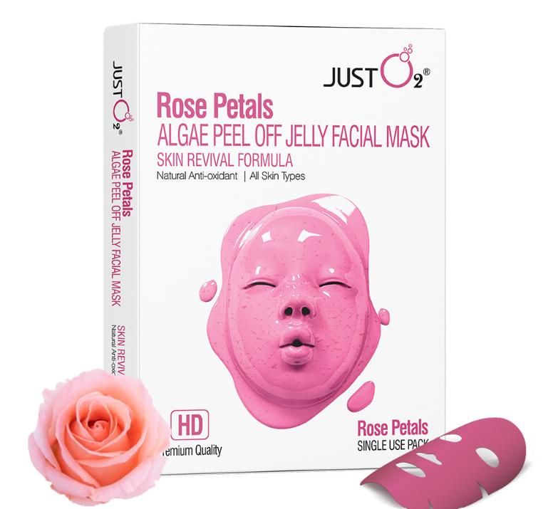 Rose Petals Algae Peel Off Jelly Facial Mask