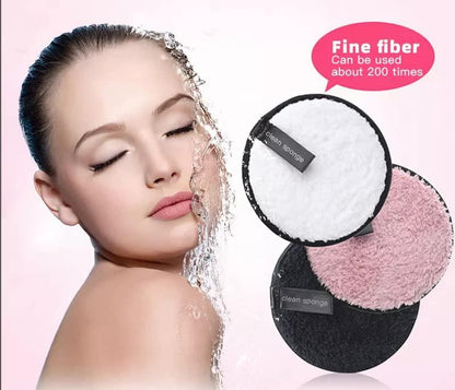 Microfiber Reusable Makeup Removal Sponge Pads For Deep Cleansing
