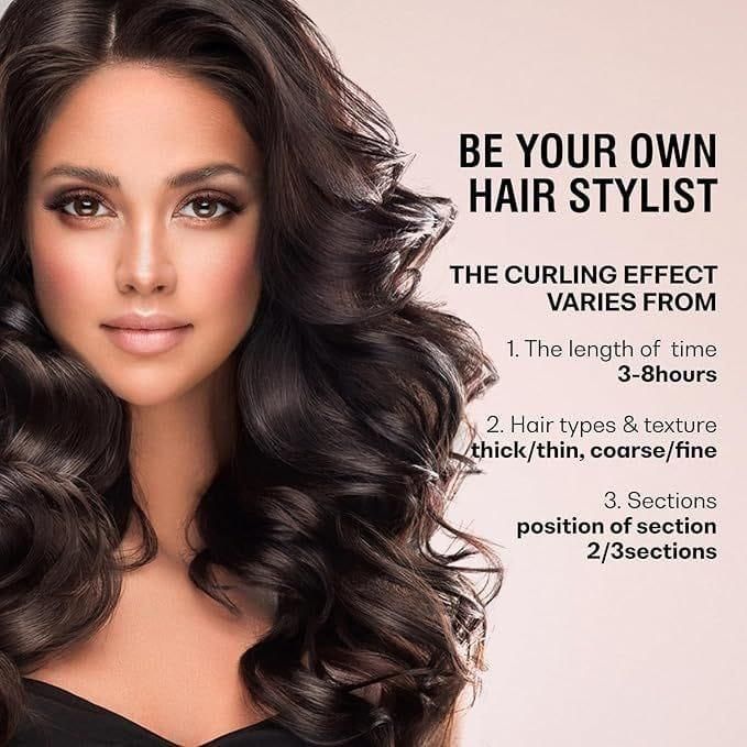 Heatless Curling Rods with Hooks