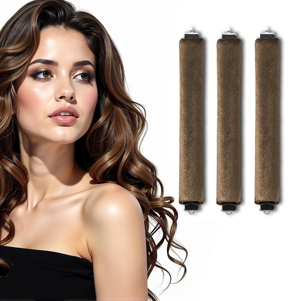 Heatless Curling Rods with Hooks