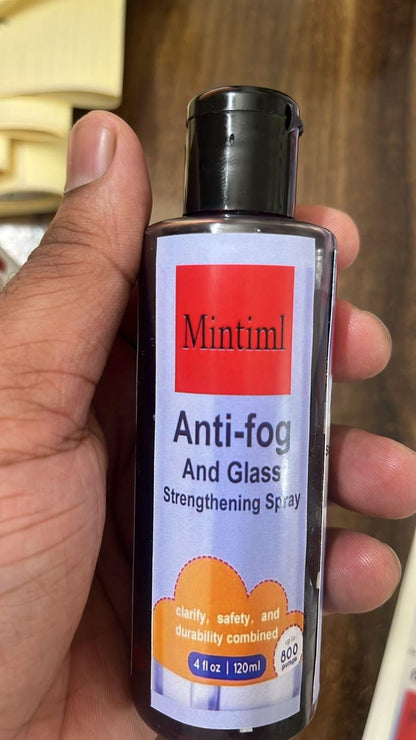 Mintel Anti-Fog & Glass Strengthning Spray 120ML(Pack of 2)