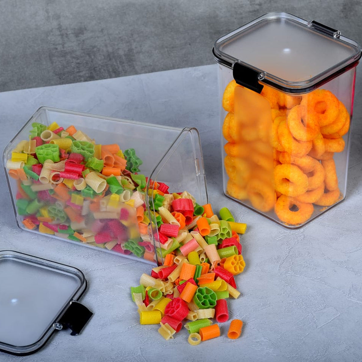 1200 Ml Airtight Lock  Lock Food Storage Container Set  2 Piece