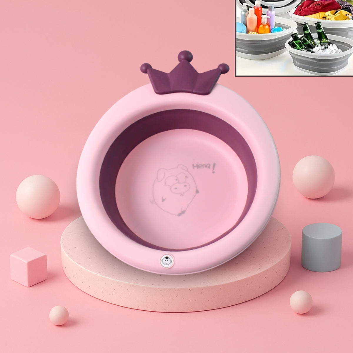 Premium Baby Bathtub With Non-slip Base