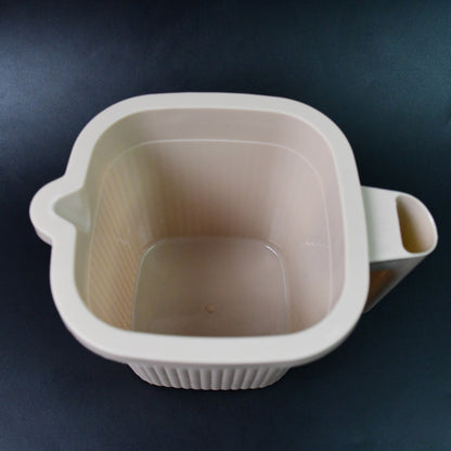 Plastic Square Bath Water Mug (1 Pc  1000 Ml  Mix Color)