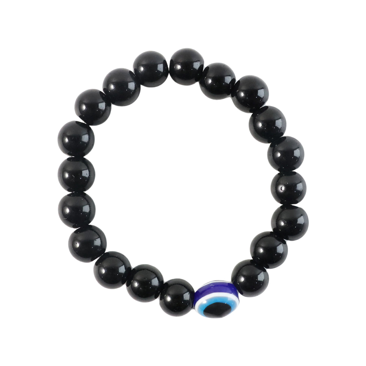 Elegant Dual-tone Crystal Beaded Stretch Bracelet (1 Pc)