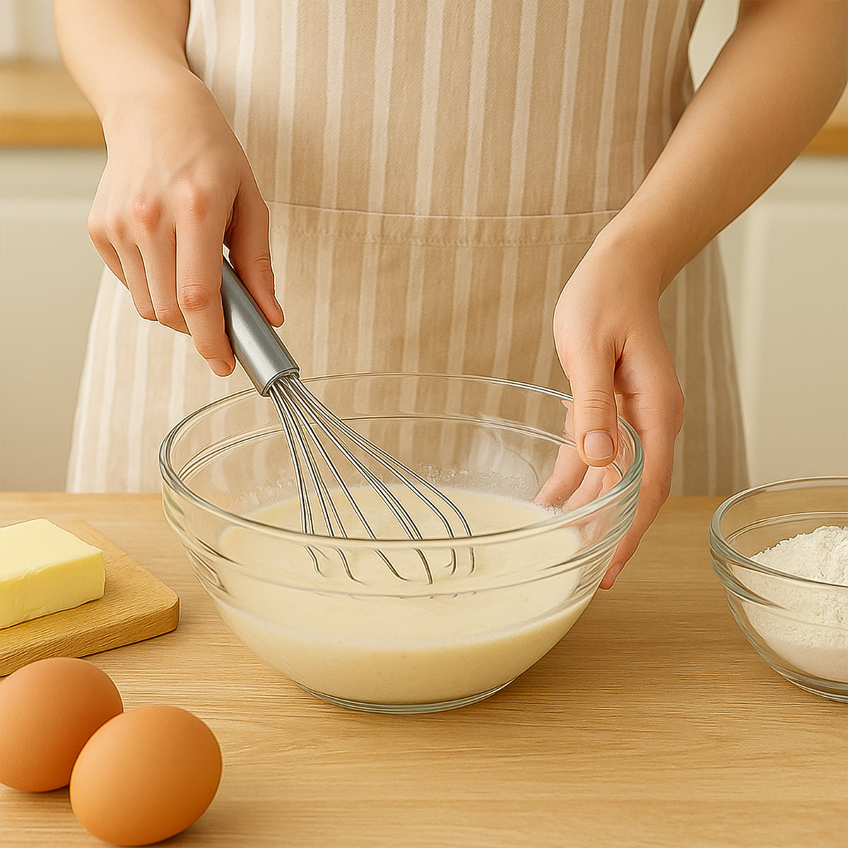 Small Stainless Steel Balloon Whisk (20cm  1 Pc)