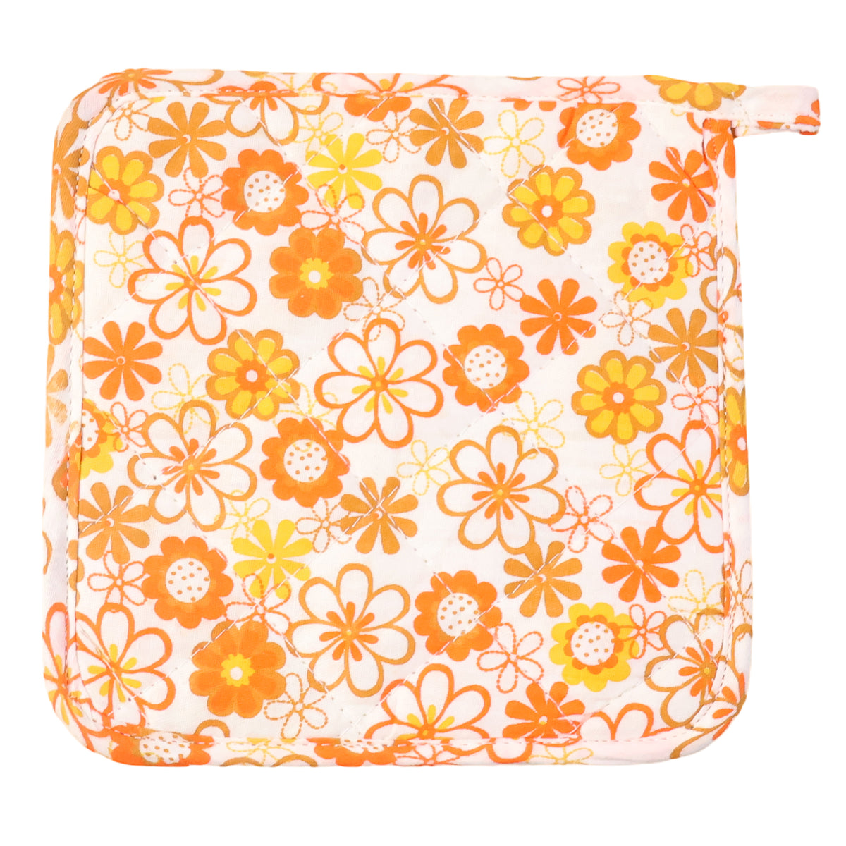 Kitchen Heat Resistant Quilted Pot Holder  Oven Mitt Pad (1 Pc  16x16 Cm)