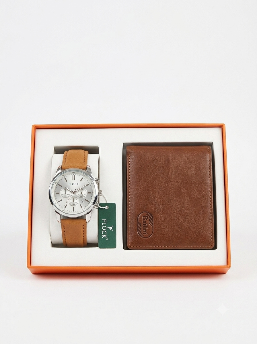 Personalised Executive Men’s Watch & Wallet Gift Set