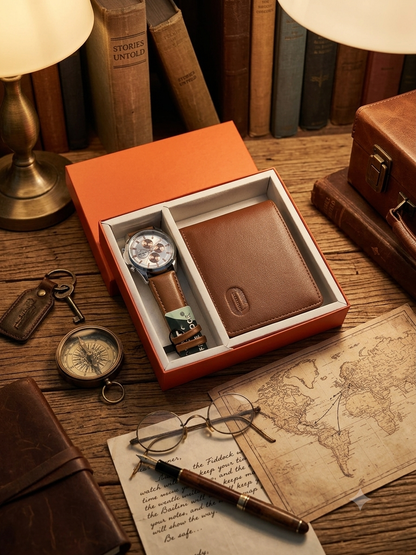 Personalised Executive Men’s Watch & Wallet Gift Set