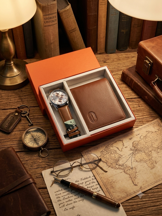 Personalised Executive Men’s Watch & Wallet Gift Set