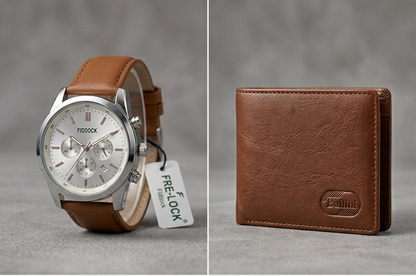 Personalised Executive Men’s Watch & Wallet Gift Set