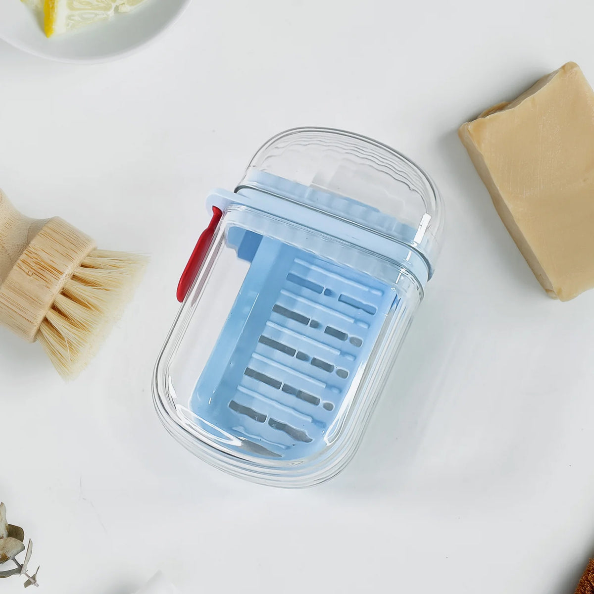 Multifunctional Soap Box With Drain Tray And Lock Clip Sabudani (1 Pc)
