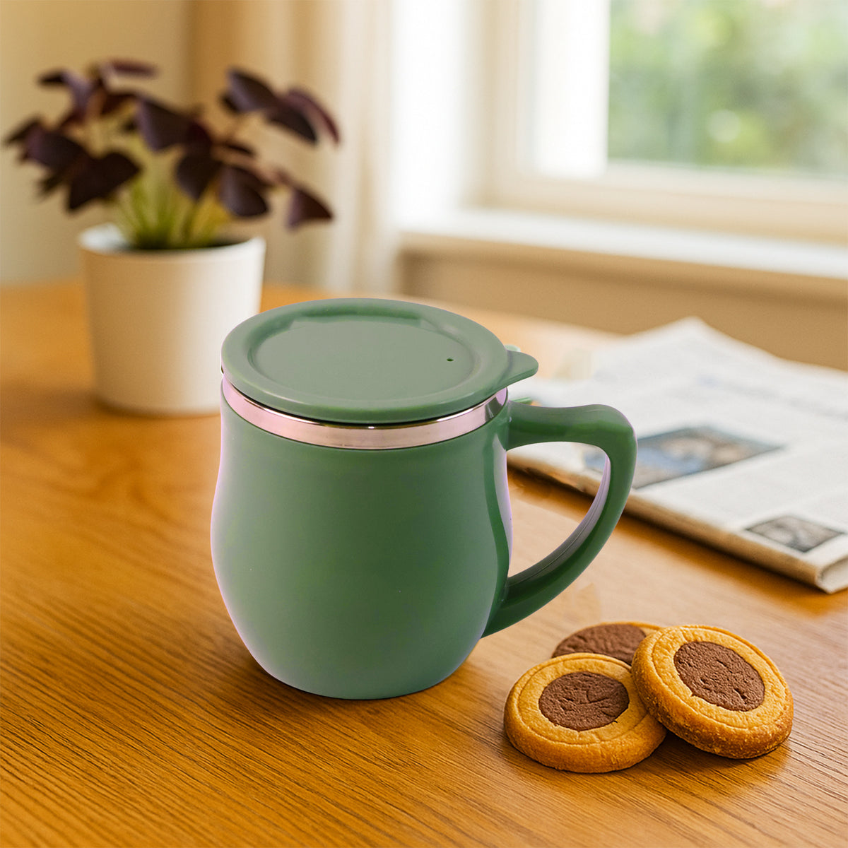 Apex Double-wall Desk Mug - (200ml  1 Pc)