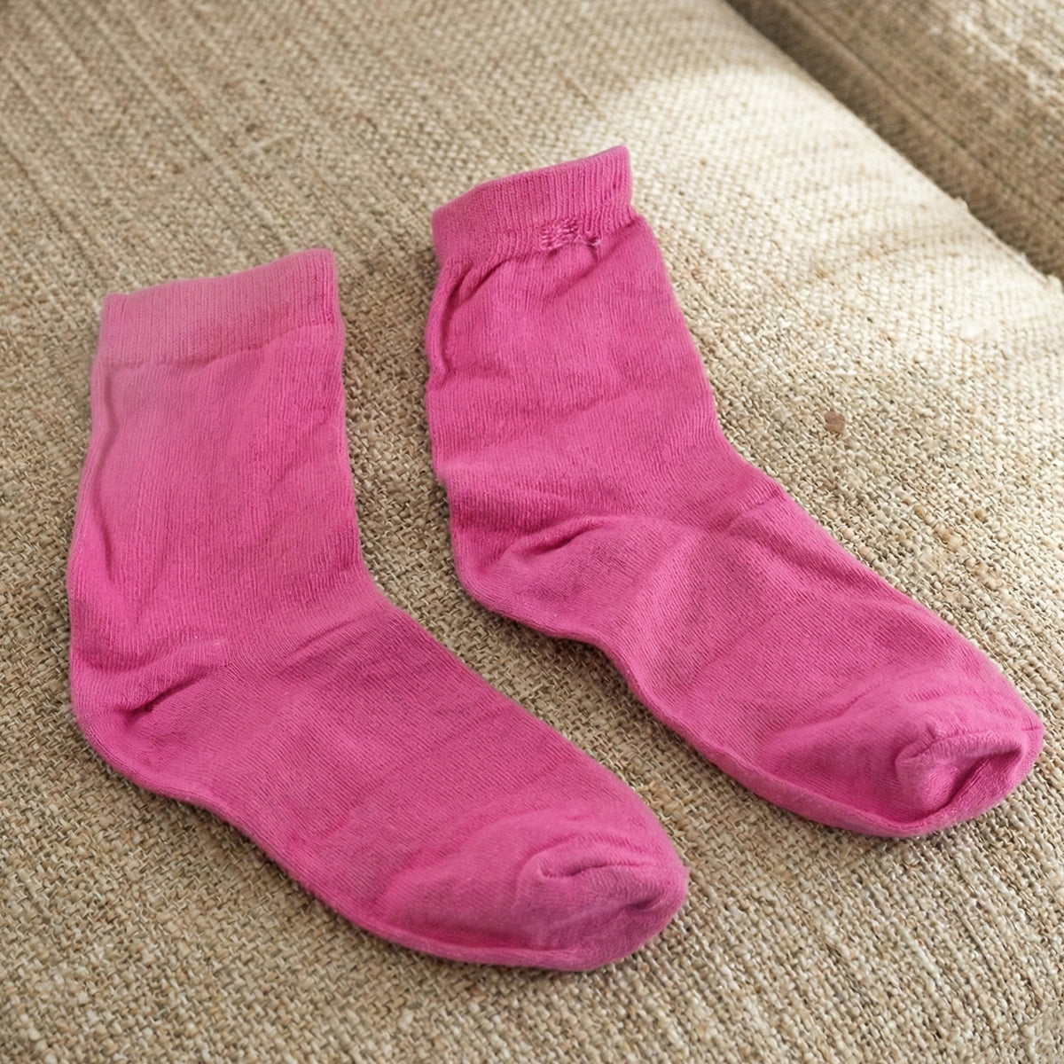 Soft Cotton Pink Socks For Women (1 Set)