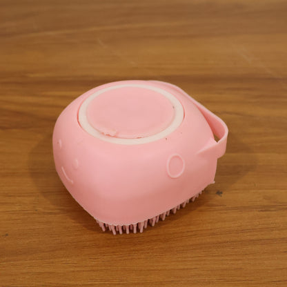 Silicone Massage Bath Body Brush With Built-in Soap Dispenser (1 Pc)