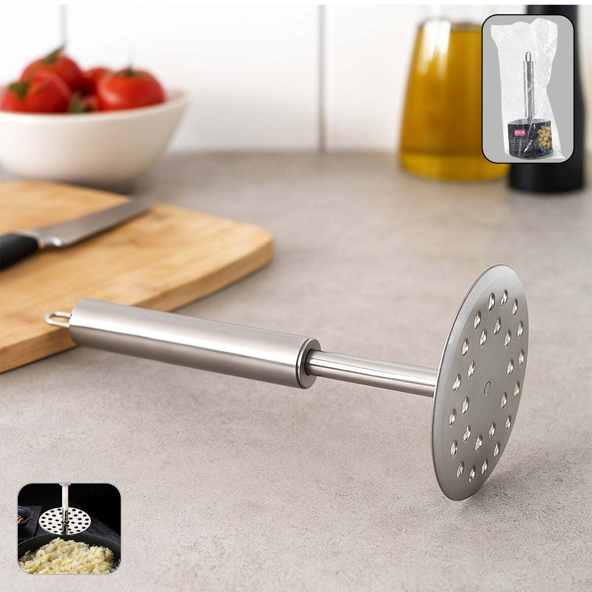 Supermom Heavy Duty Stainless Steel Potato Masher (1 Pc)