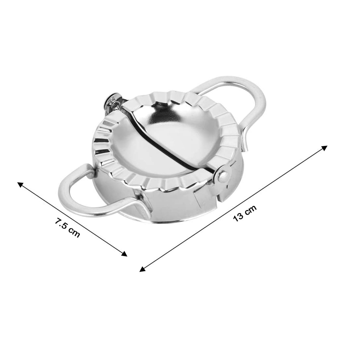 2219 Stainless Steel Dumpling Maker Dough Cutter Pie Mold Tool.