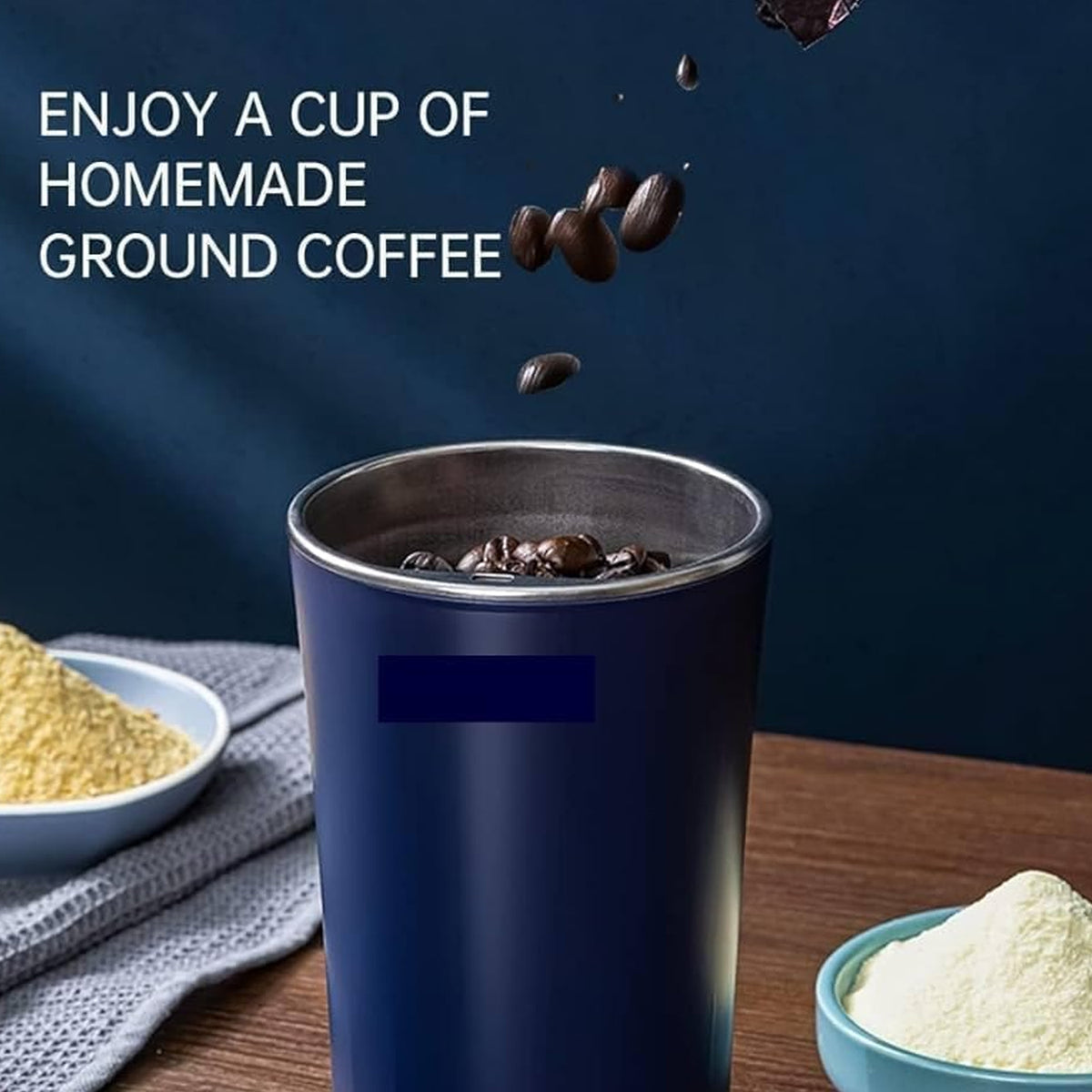 Stainless Steel Coffee Grinder Machine 300w (Multi Blades Grinder)