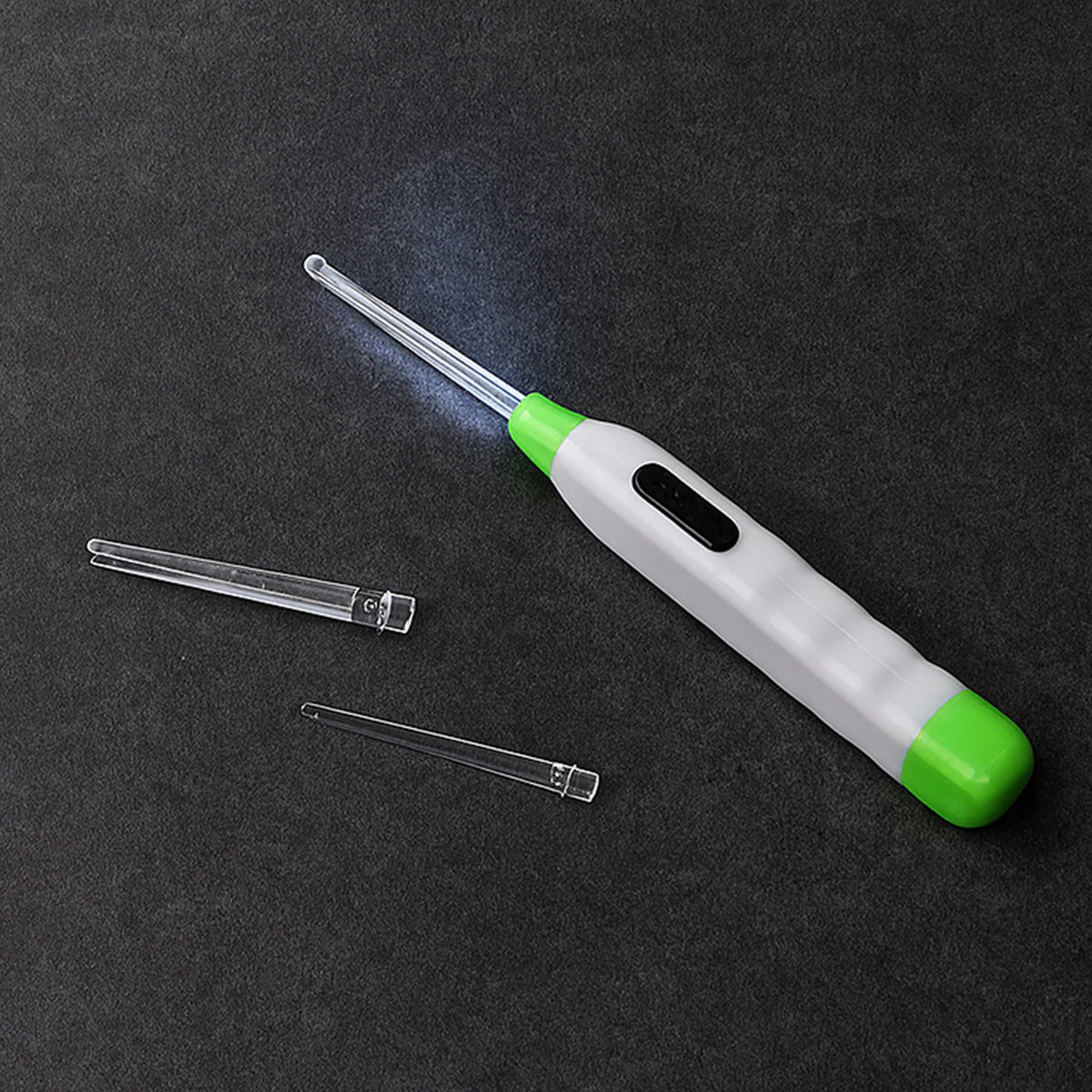 5-in-1 Led Flashlight Earpick With Interchangeable Transparent Ear Wax Removal Heads