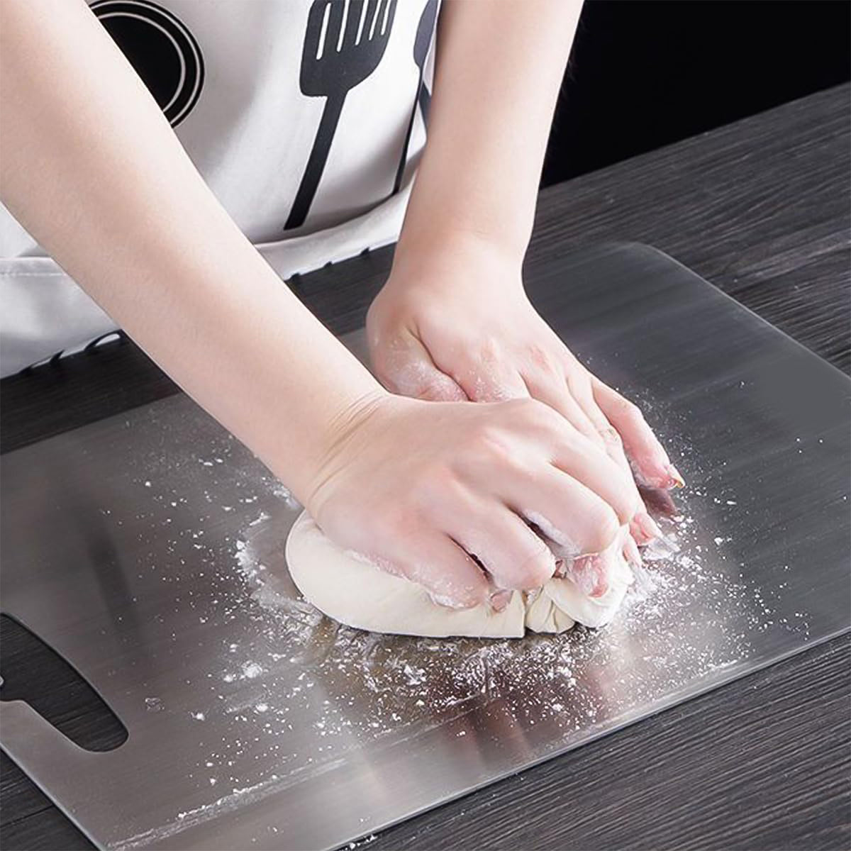 Stainless Steel Vegetable  Fruit Cutting Chopping Board (3120 Cm  1 Pc)
