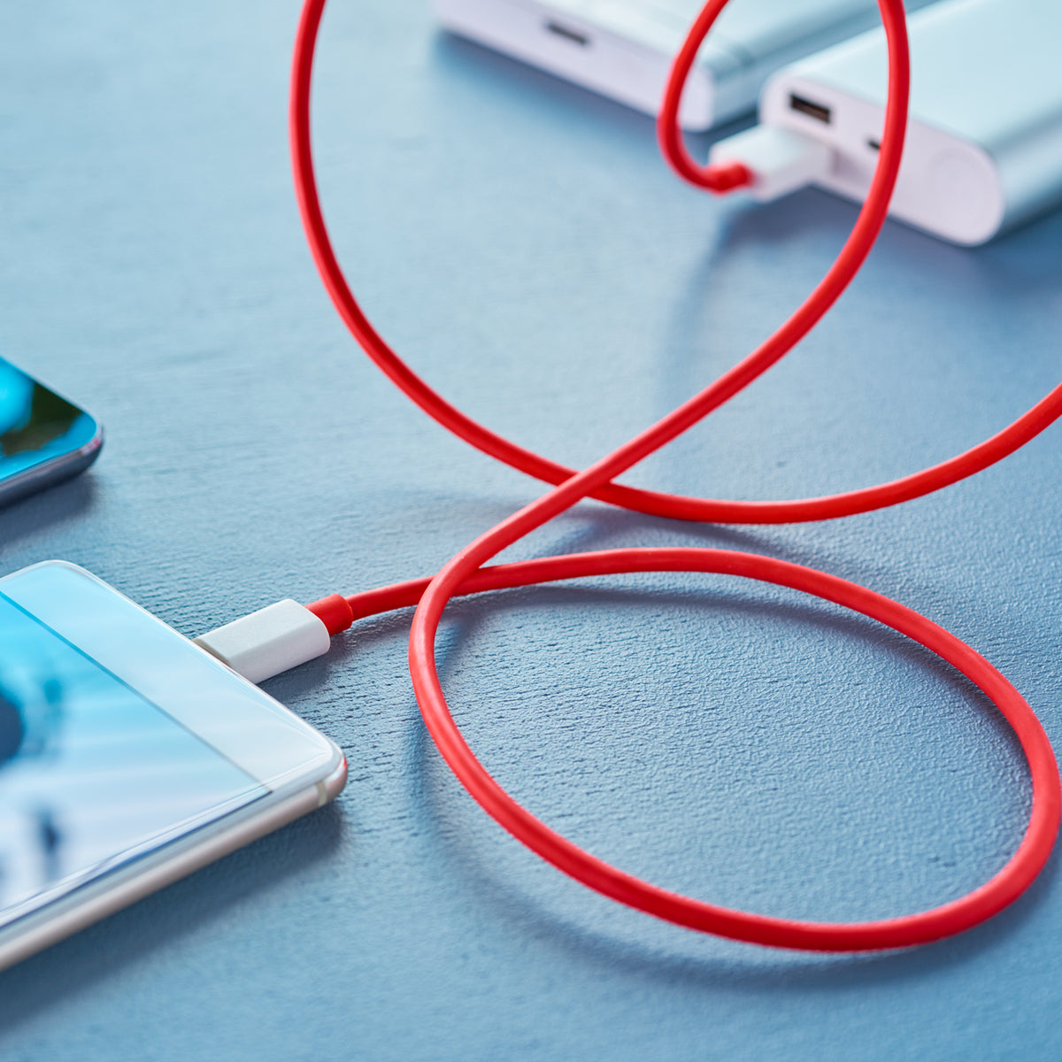 6036 Unique Type C Dash Charging Usb Data Cable  Fast Charging Cable  Data Transfer Cable For C Type Mobile Use 1 Meter ( Red )