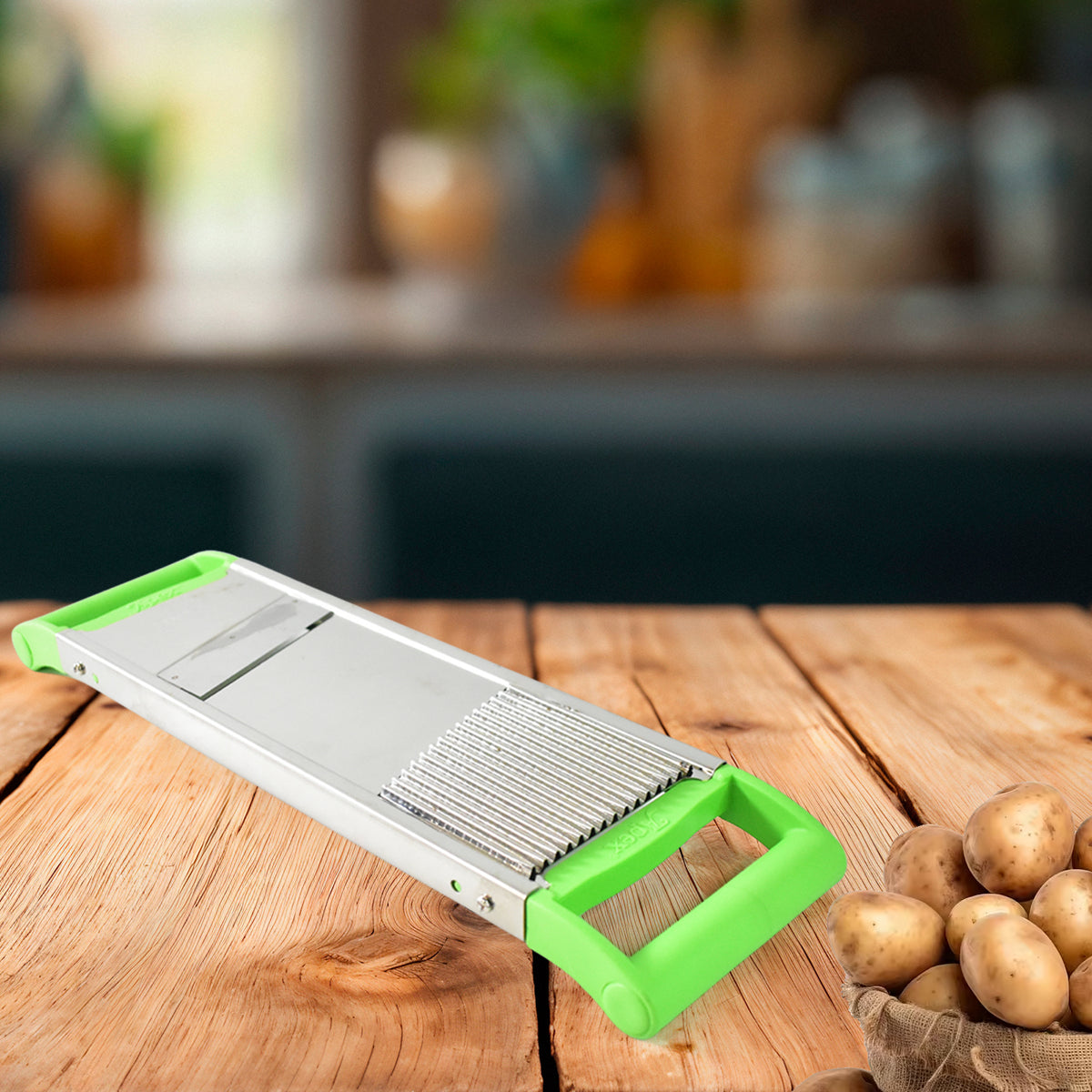 Apex Stainless Steel Vegetable Slicer (2-in-1)