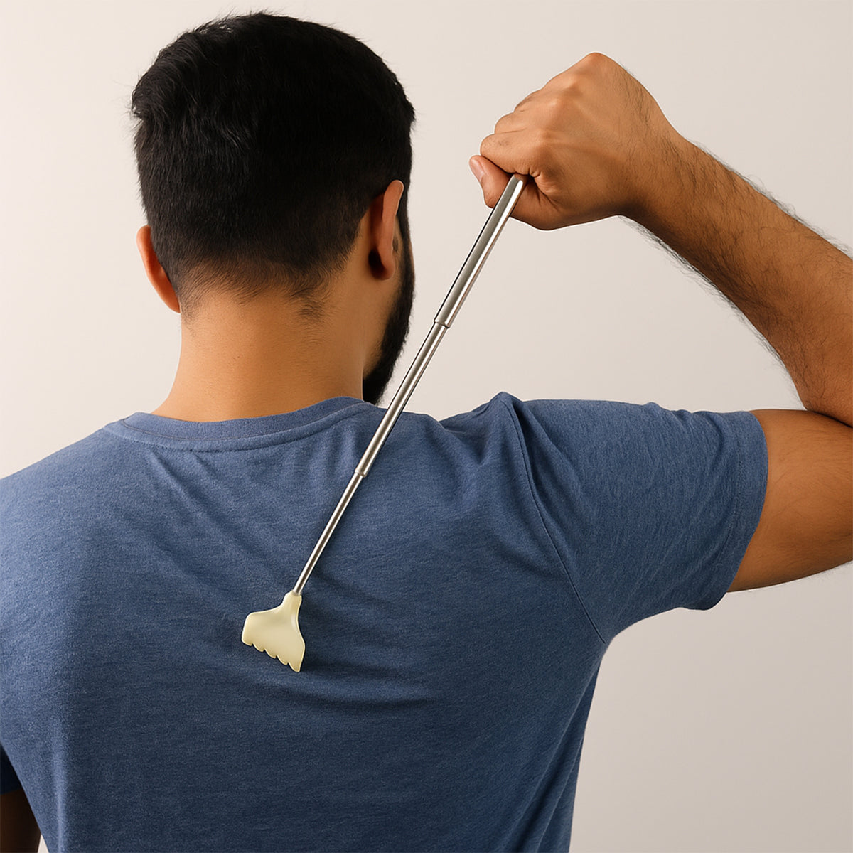 Telescopic Back Scratcher With Plastic Claw (1 Pc)