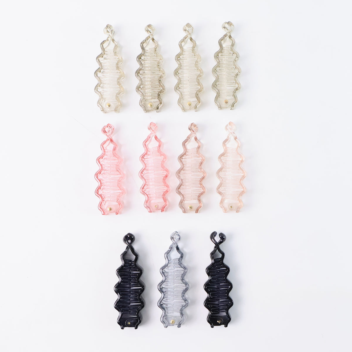 Plastic Hair Claw Clips Strong Clips (12 Pc  Mix Color) Hair Accessories