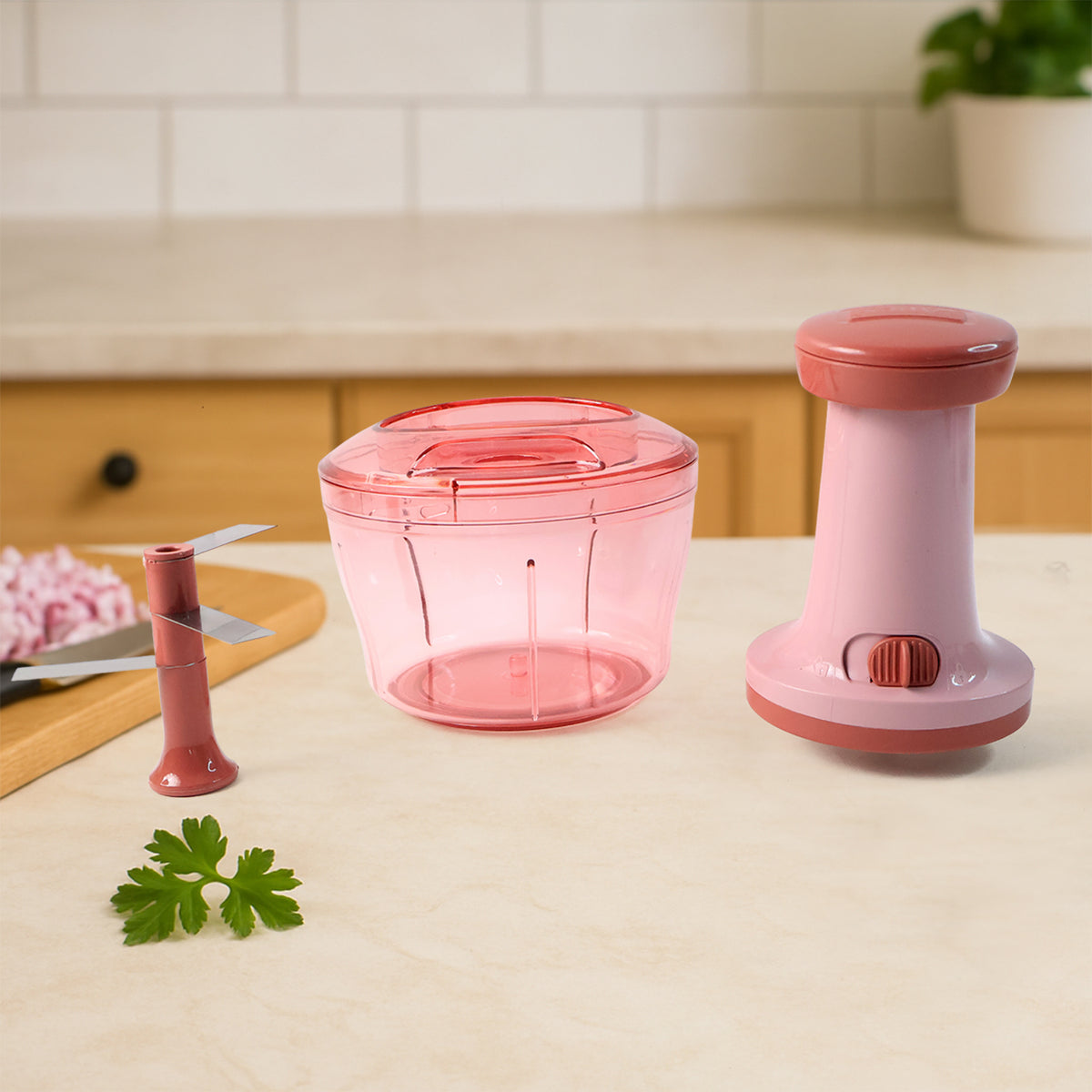 Apex Smart Manual Vegetable  Fruit Chopper With 800 Ml Capacity