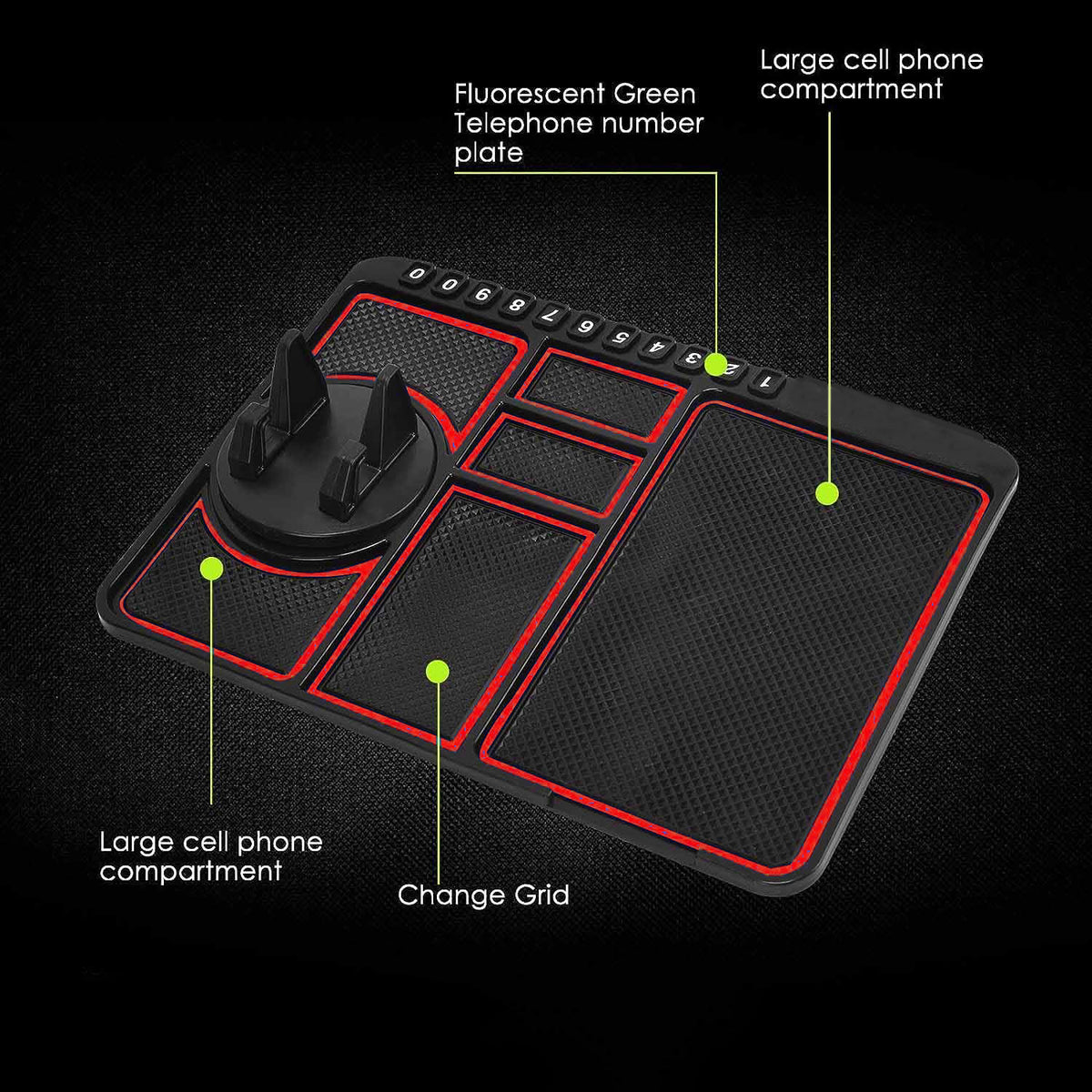 Car Dashboard Mat  Mobile Phone Holder Mount