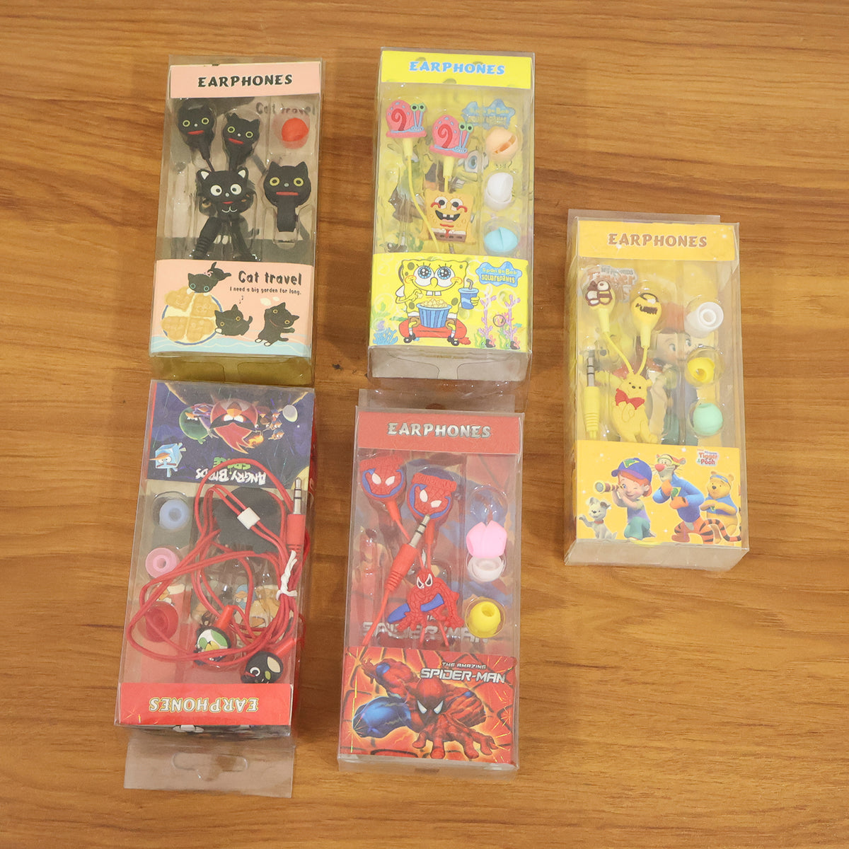 Kids Cartoon-themed Wired Earphones (1 Pc)