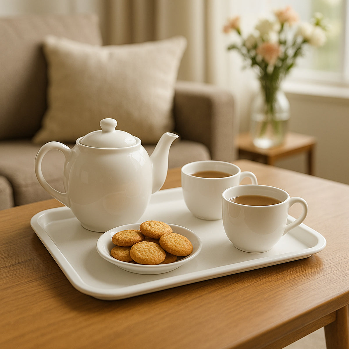 Plastic Serving Tray  Plate  40  30 Cm (1 Pc)