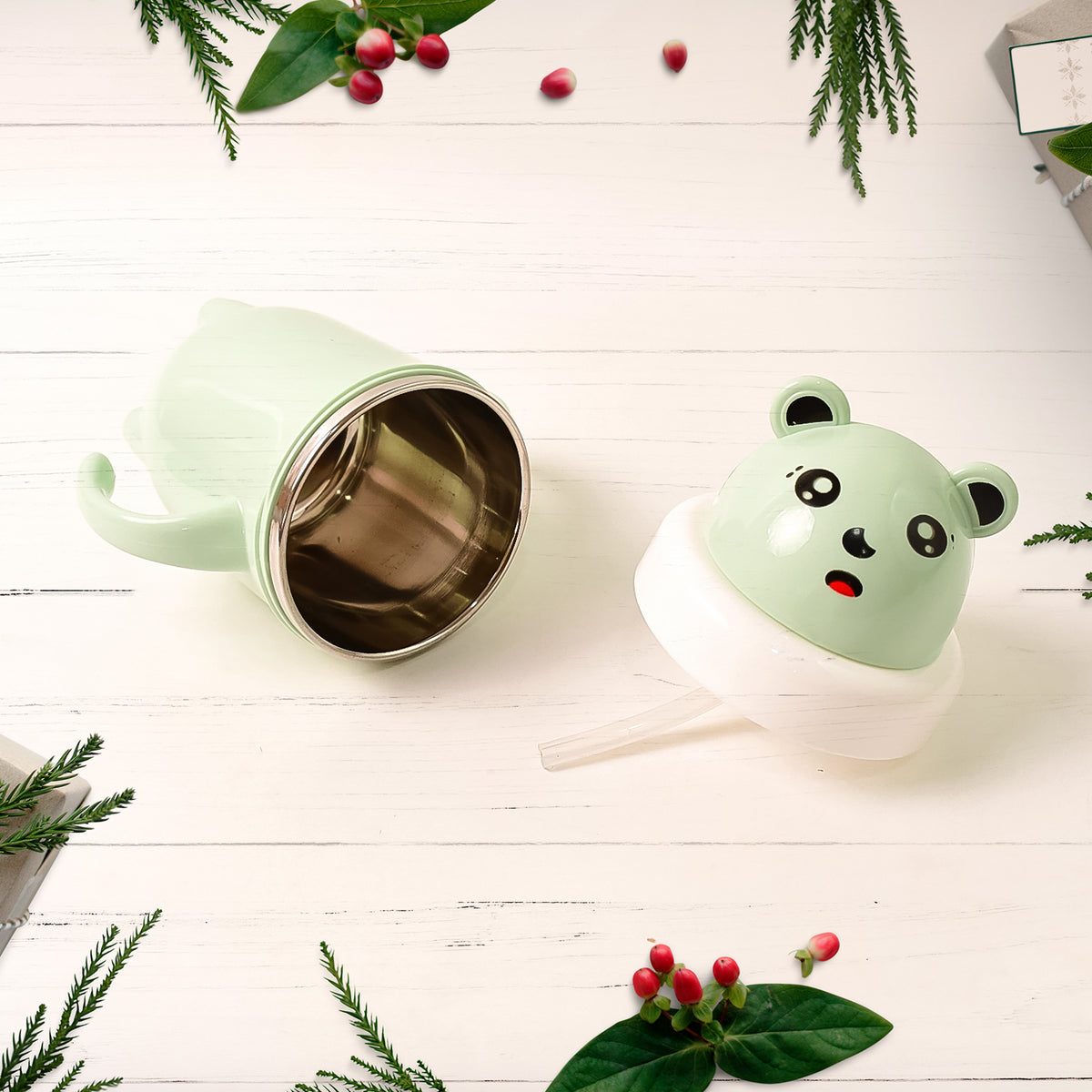 Apex Sipper Baby Cup Training Cup With Handles  Spill Proof  Leak Proof (300 Ml Approx)