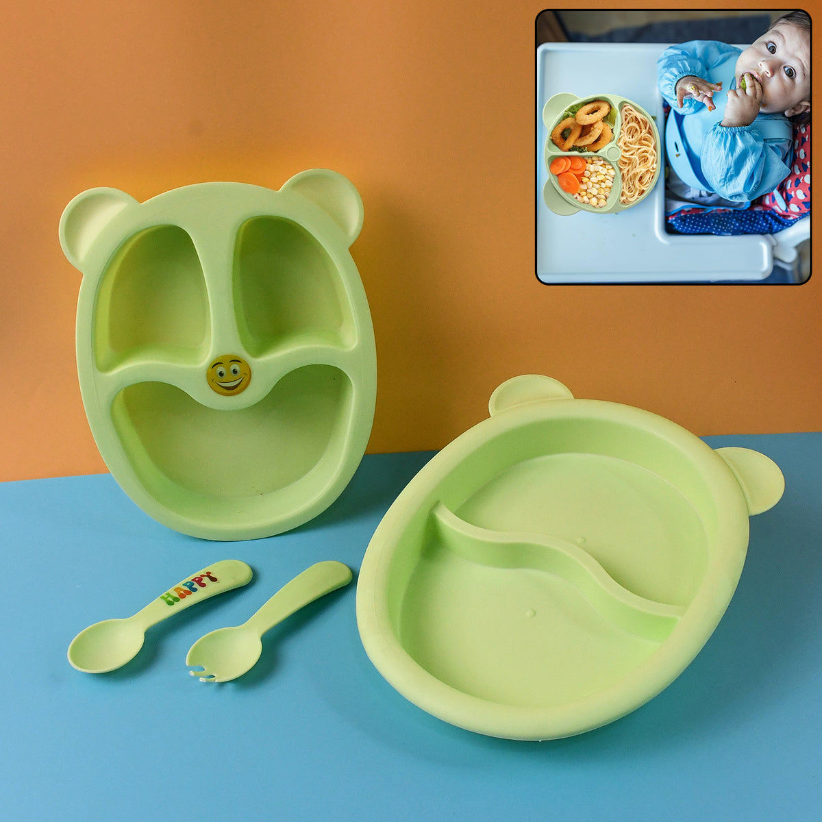 Premium 4-piece Kids Mealtime Feeding Set