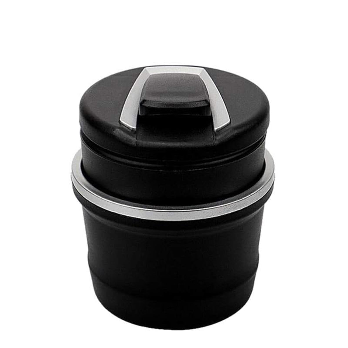 Portable Car Ashtray With Lid And Blue Led Light (1 Pc  With Color Box)