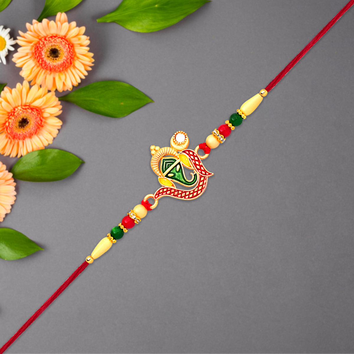 Bappas Blessing Bhais Protection A Ganpati Rakhi
