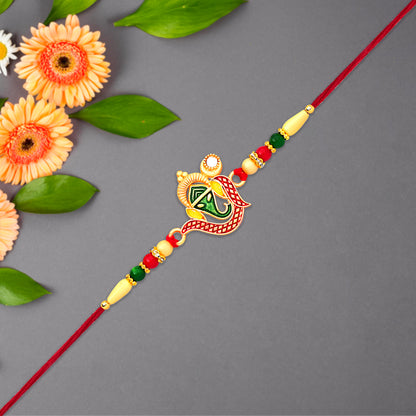 Bappas Blessing Bhais Protection A Ganpati Rakhi