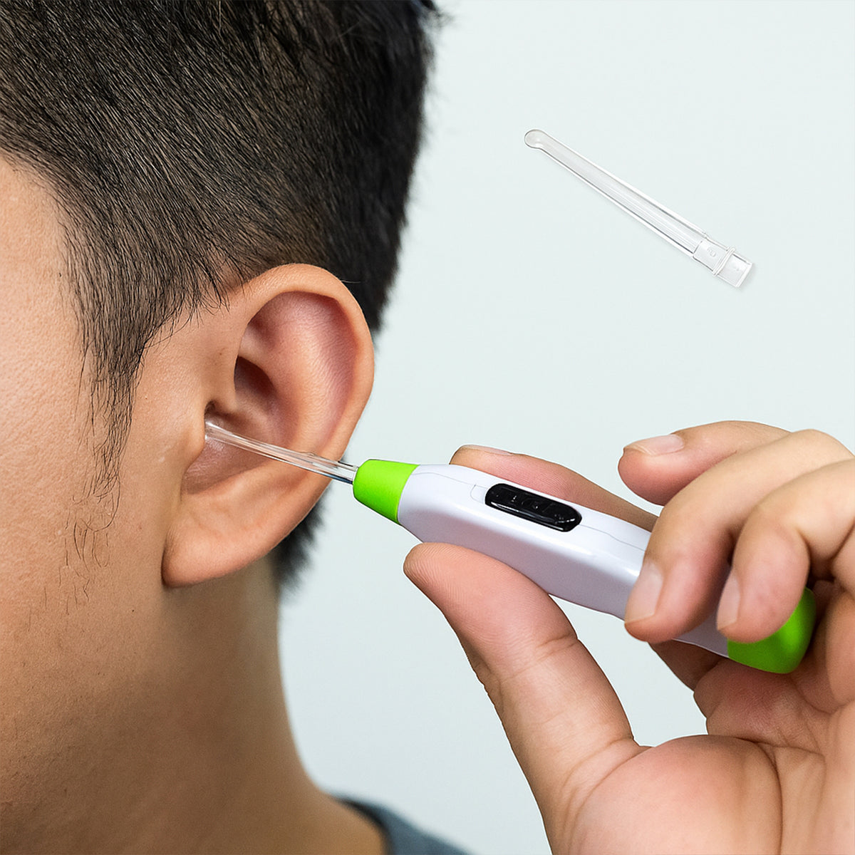 5-in-1 Led Flashlight Earpick With Interchangeable Transparent Ear Wax Removal Heads